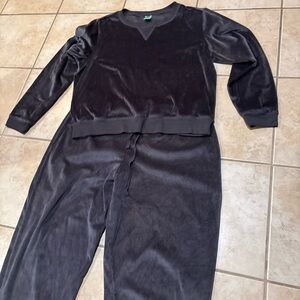 Honeydew USA Black Velour Jogger Set